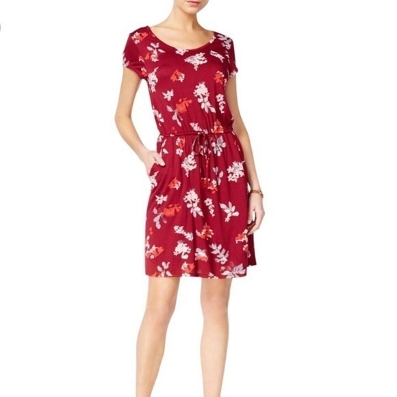 New Women’s Lucky🍀Brand Cut Out Drawstring Dress - Picture 1 of 6